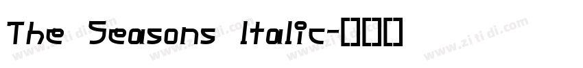 The Seasons ltalic字体转换